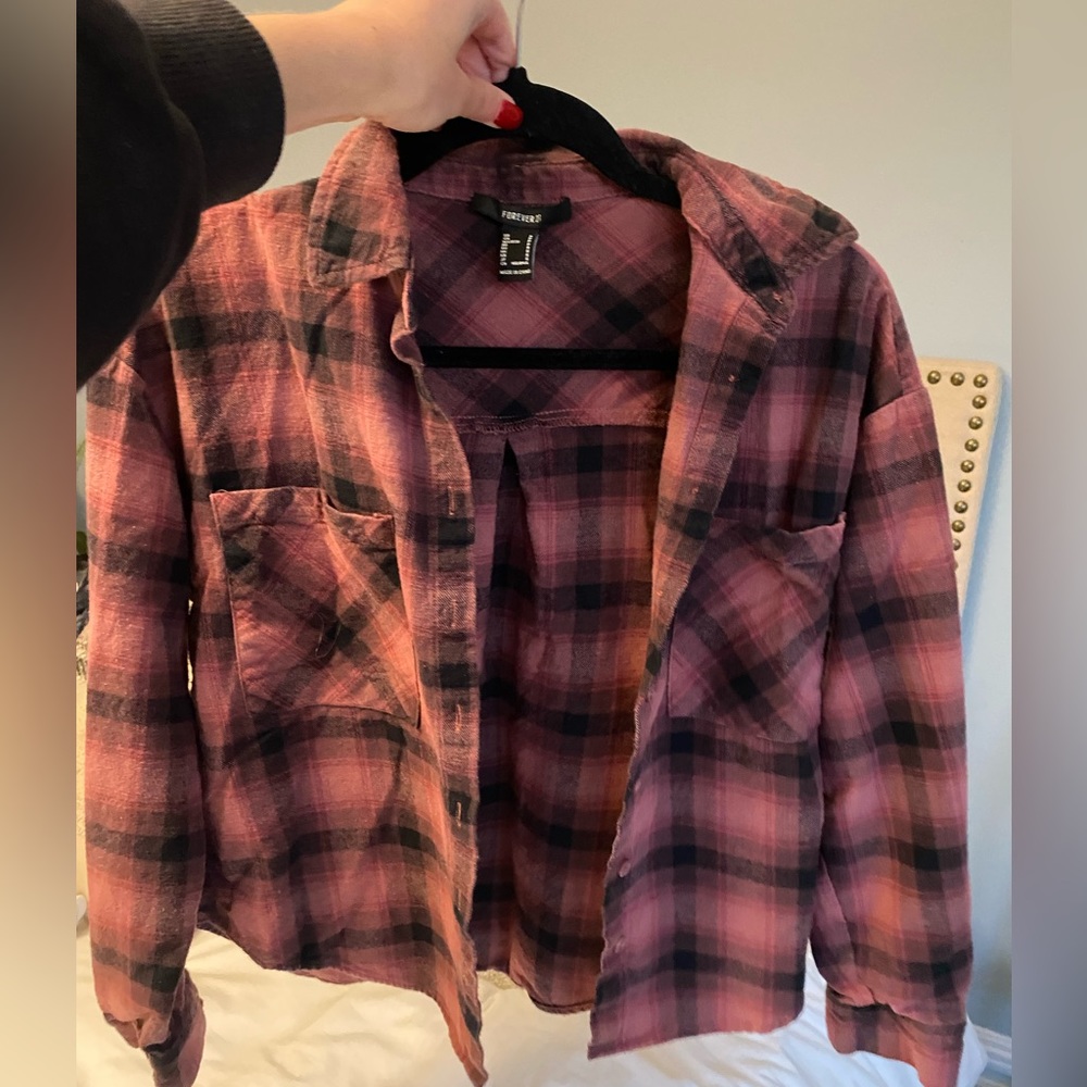 Pink and Black Flannel (S)
